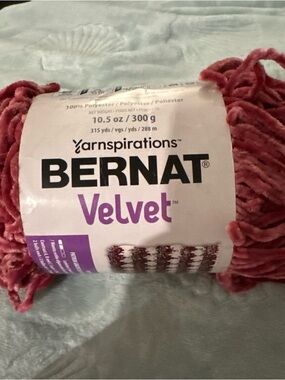 Bernat Velvet Plush Yarn - Pomegranate